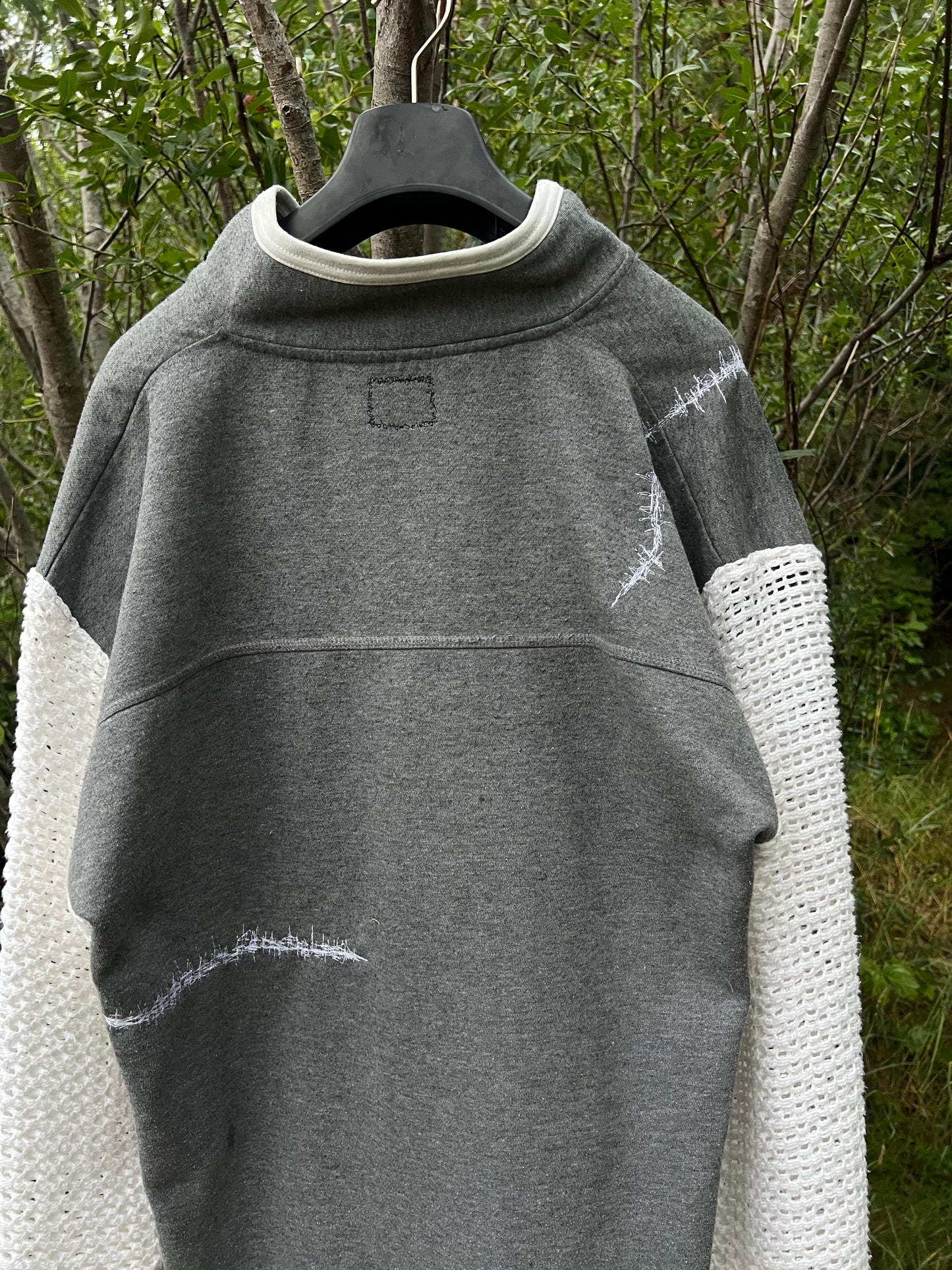 embroidered cross quarter zip