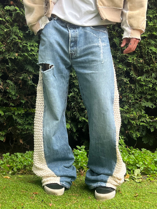 Crochet Flared Denim NR.17