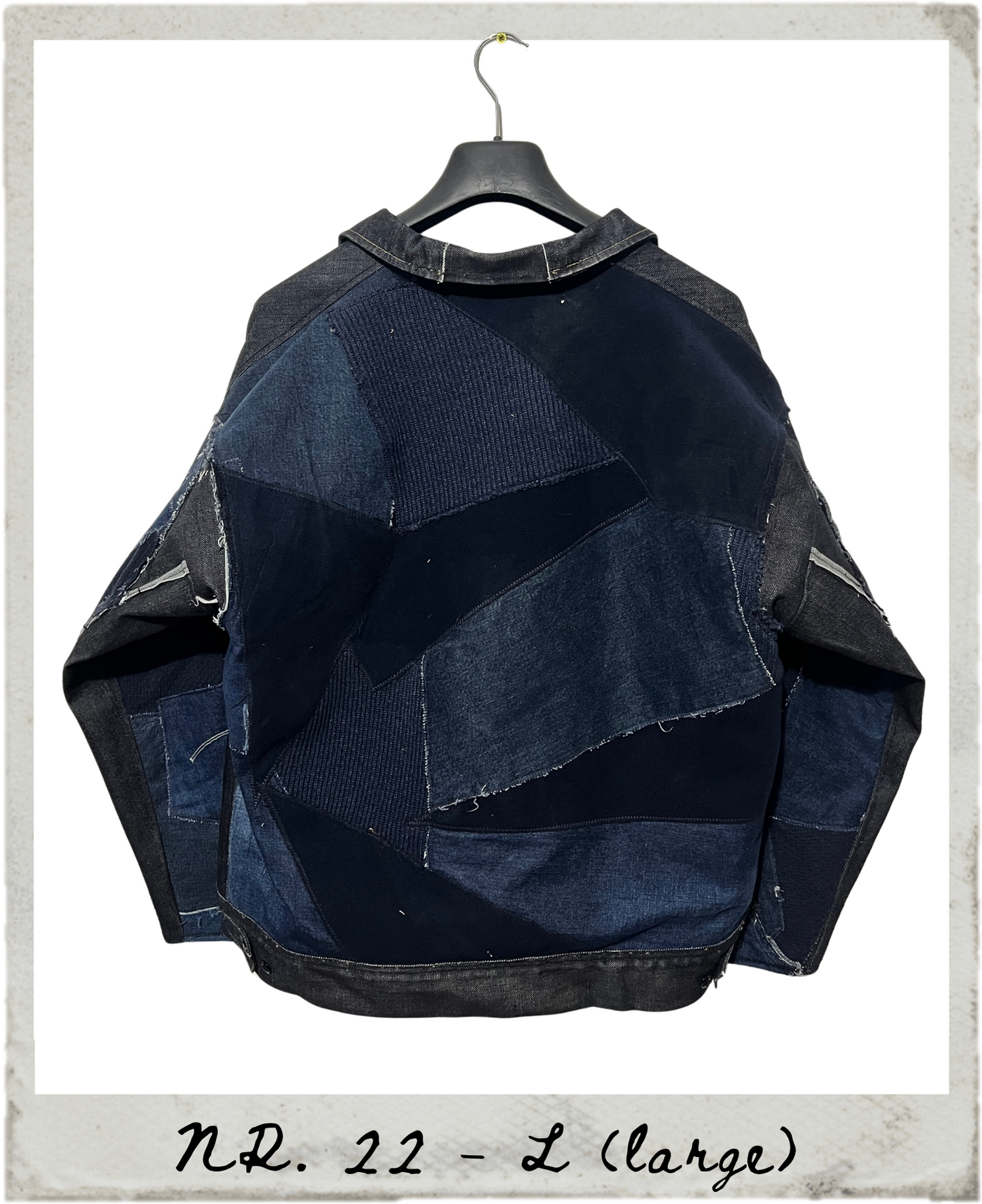 navy textured puzzle jacket