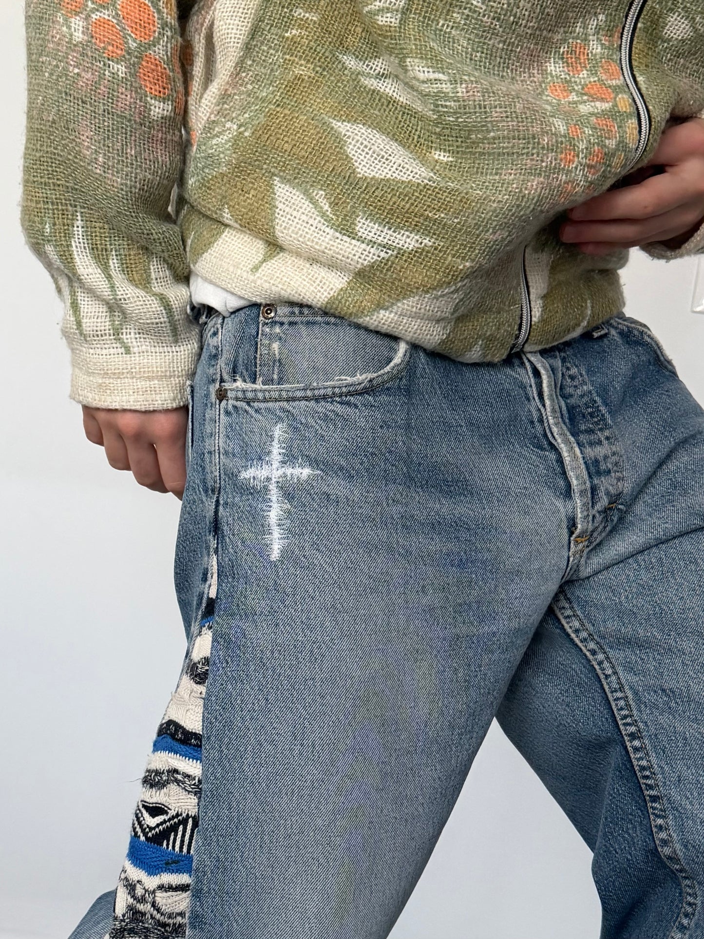 coogi flared denim