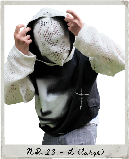 Face Cross Pocket Hoodie NR.23