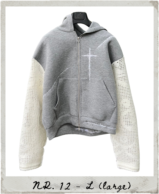 cross n scars embroidered hoodie NR.12