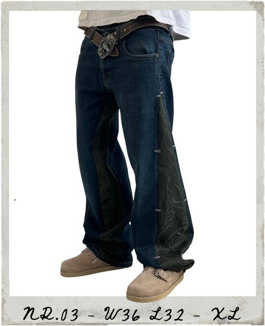 Curtain Double Flared Denim Jeans NR.03