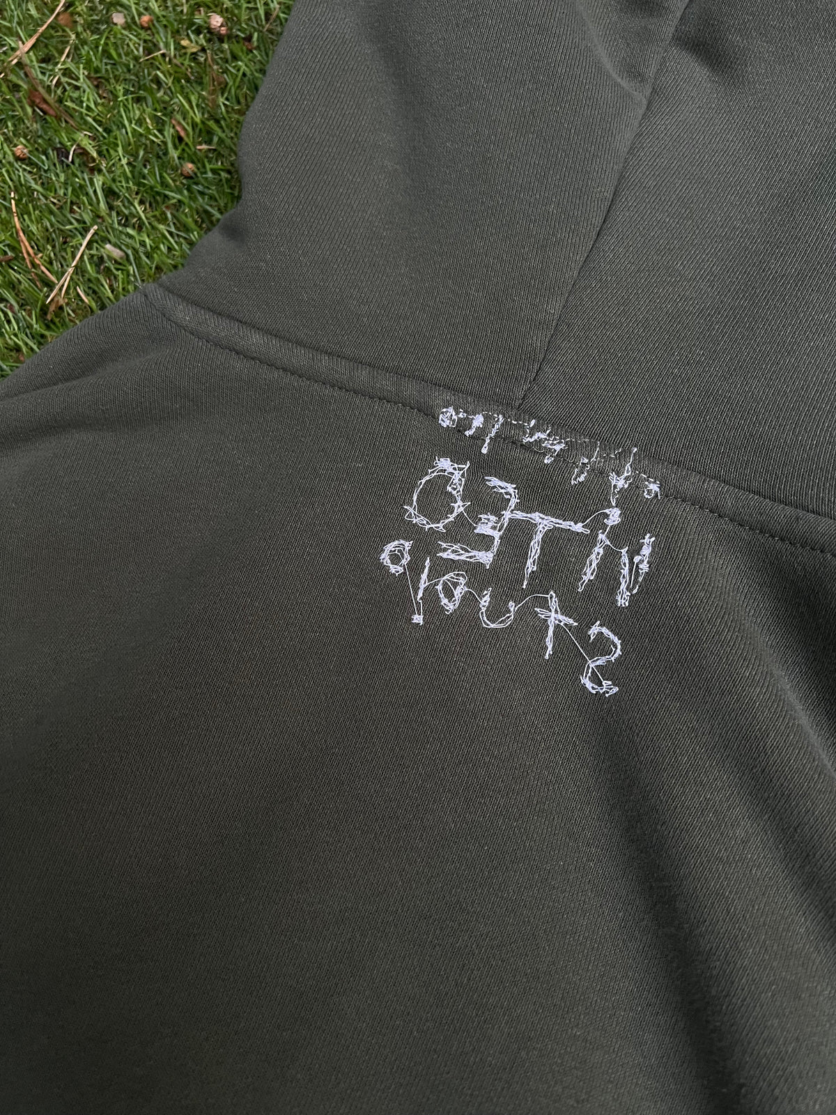 Embroidered Cross Knitted Hoodie NR.16