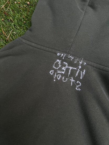 Embroidered Cross Knitted Hoodie NR.16