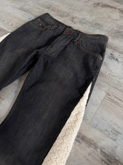Crochet Flared Crochet Denim Jeans N.18