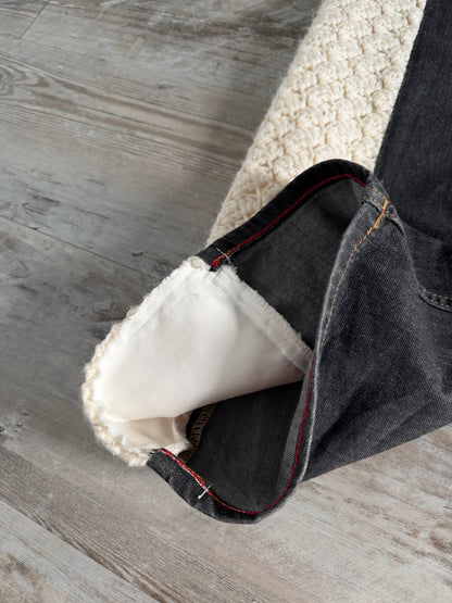 Crochet Flared Crochet Denim Jeans N.18