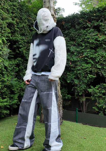 Face Cross Pocket Hoodie NR.23