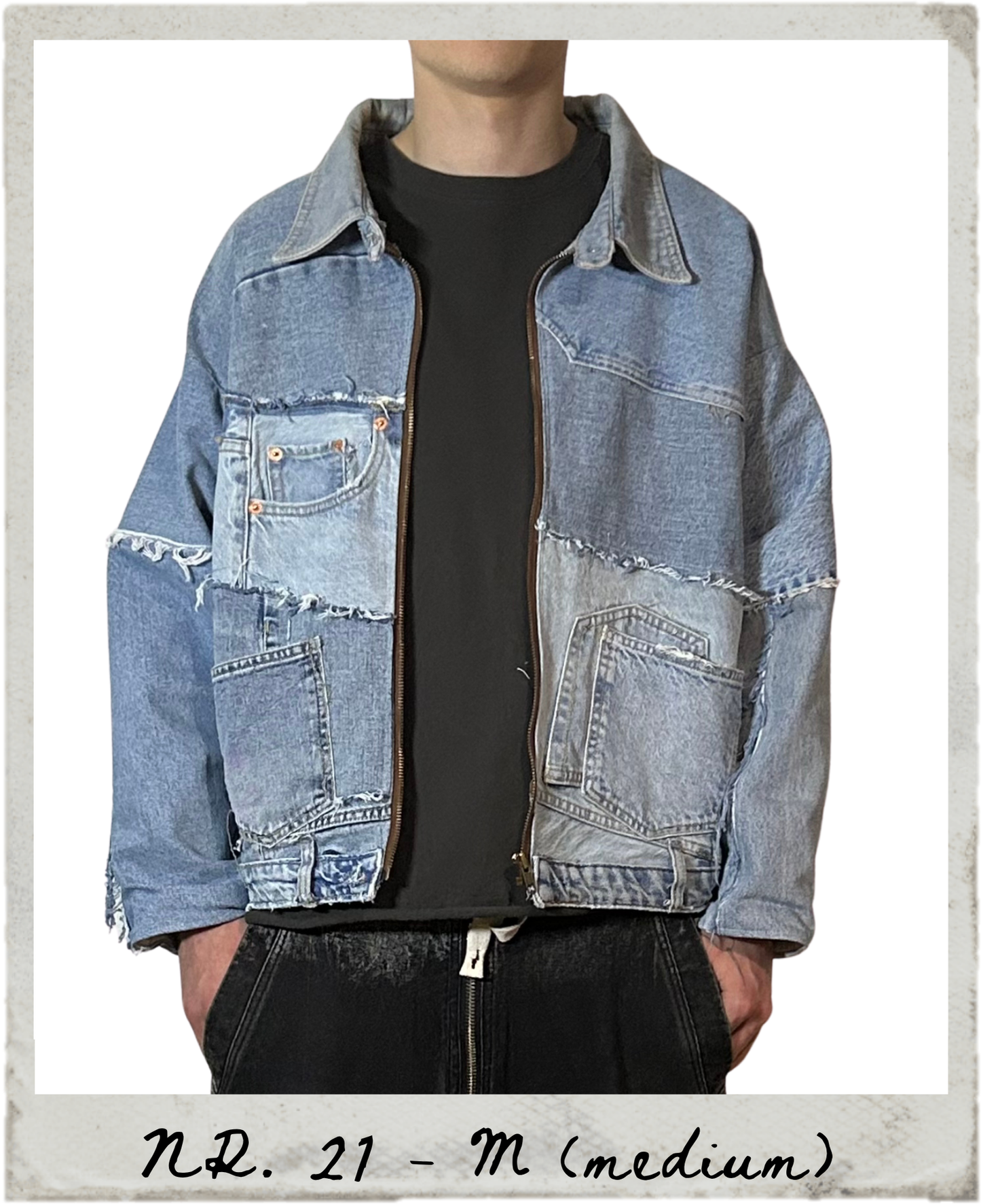 denim puzzle jacket