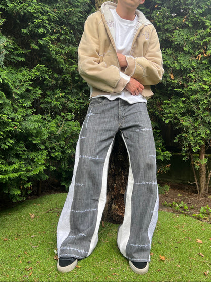 Cross n' Scars Knitted Flared Denim Jeans NR.05