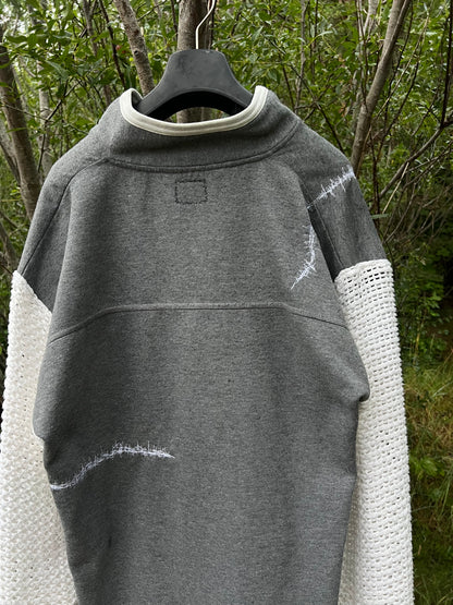 Embroidered Cross 1/4 Zip Sweatshirt NR.24