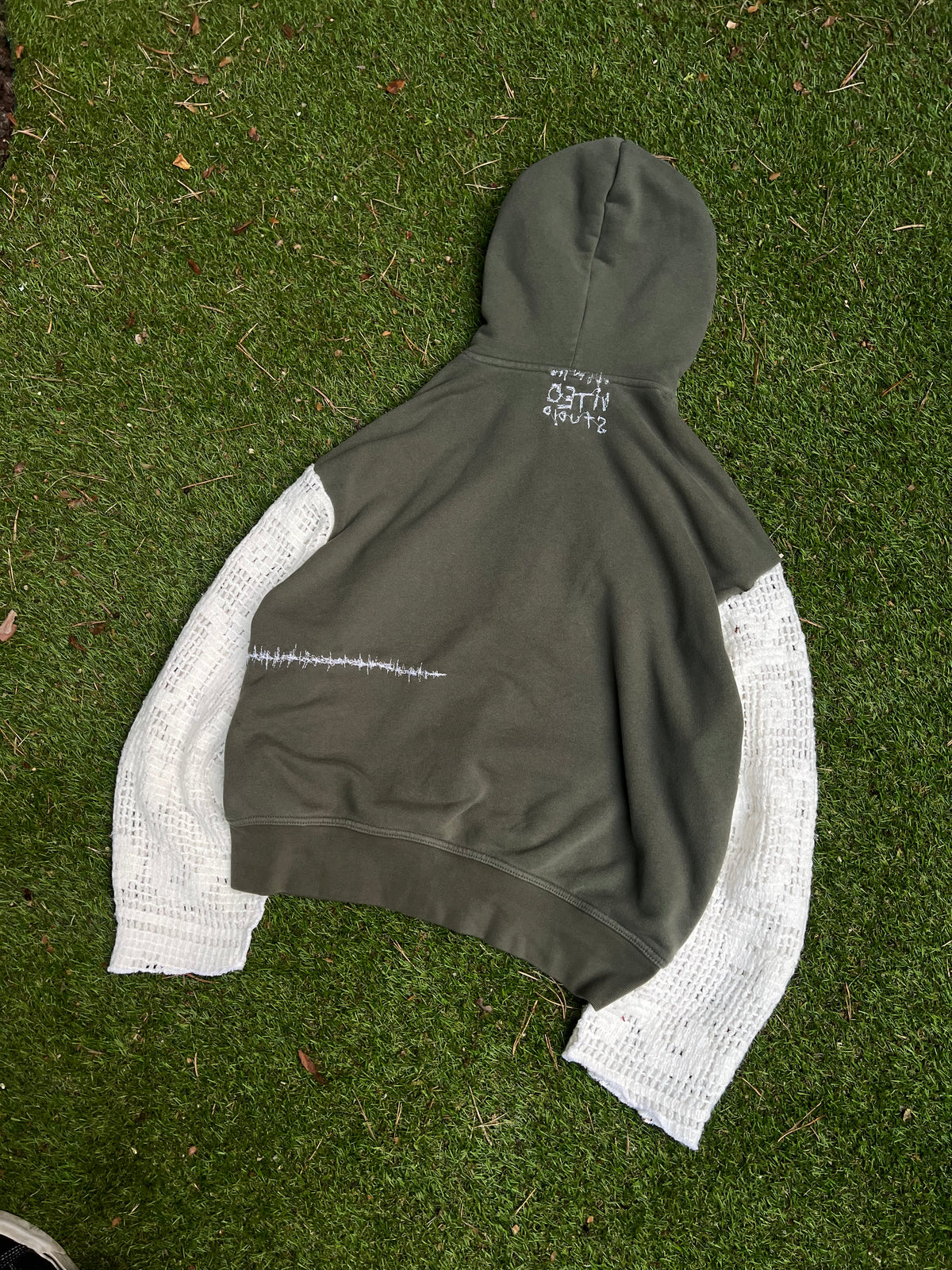 Embroidered Cross Knitted Hoodie NR.16