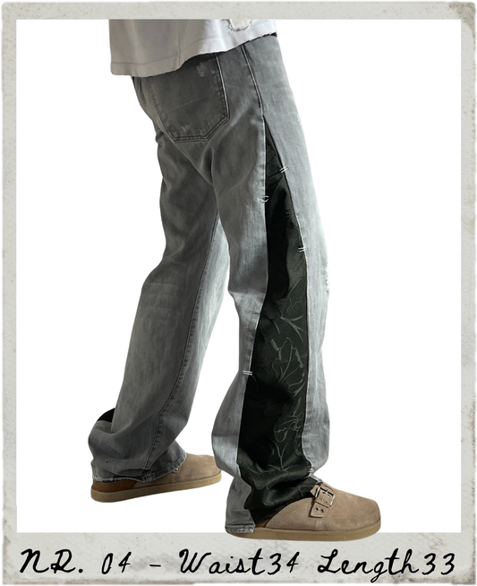 grey curtain denim NR.04