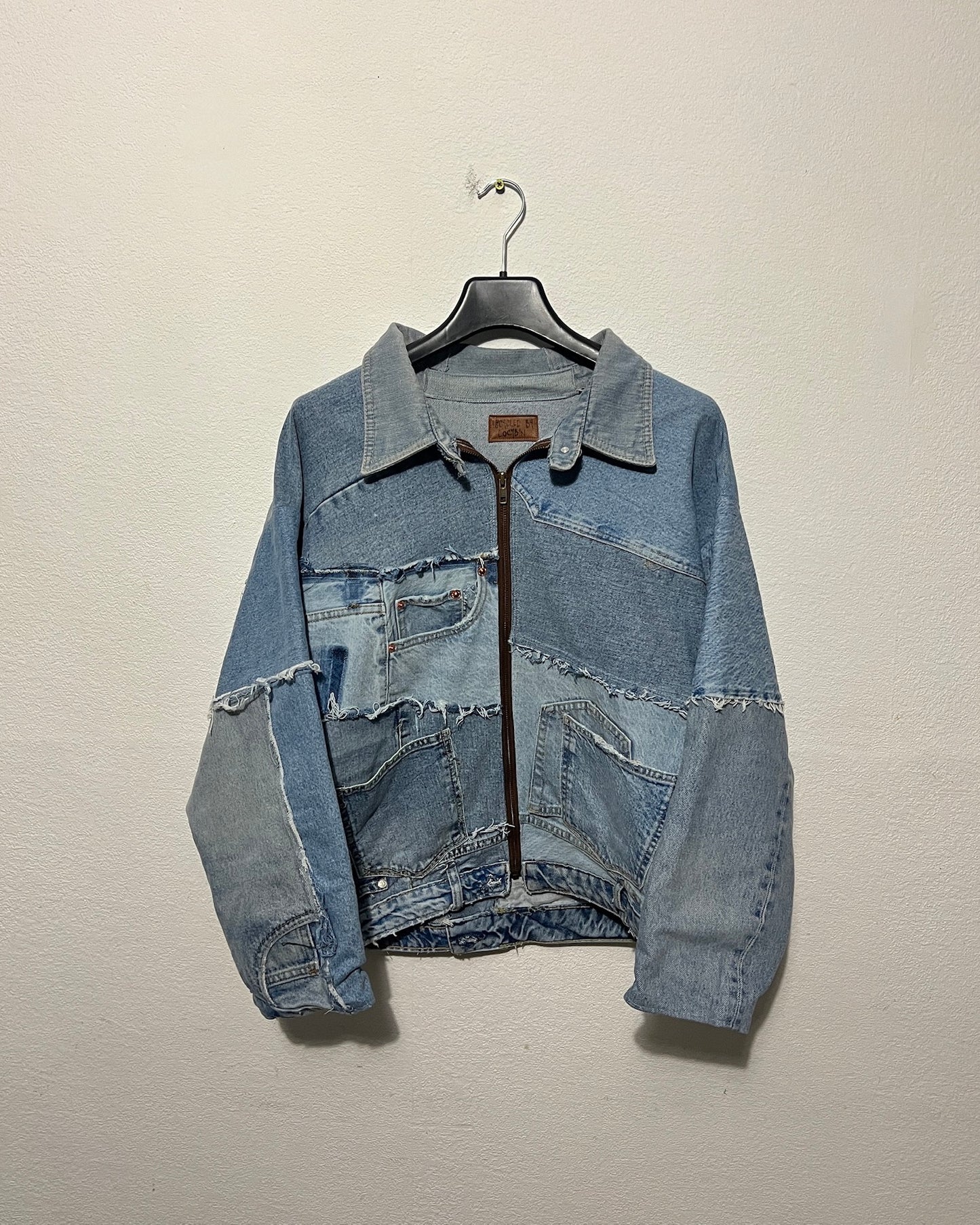 denim puzzle jacket