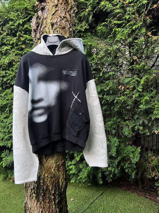 Face Cross Pocket Hoodie NR.23
