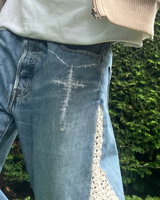 Crochet Flared Denim NR.17