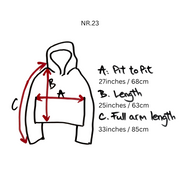 Face Cross Pocket Hoodie NR.23